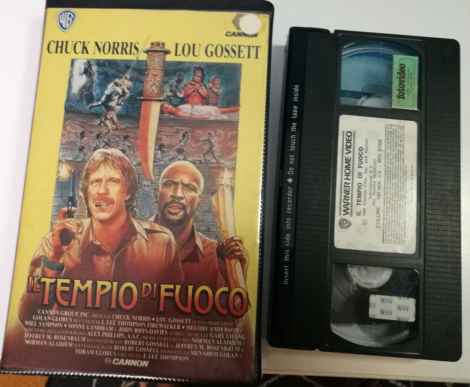 TeknoFilm - VHS – IL TEMPIO DI FUOCO di J. Lee Thompson (1986) - WARNER BROS