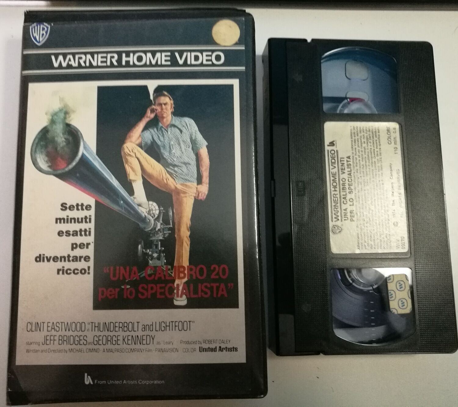 TeknoFilm - VHS – UNA CALIBRO 20 PER LO SPECIALISTA di Michael Cimino (1974) - WARNER BROS