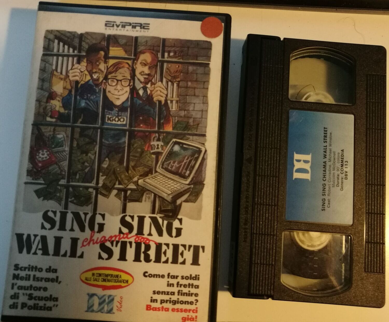TeknoFilm - VHS – SING SING CHIAMA WALL STREET di Robert Boris (1986) - DB VIDEO (INEDITO IN DVD)