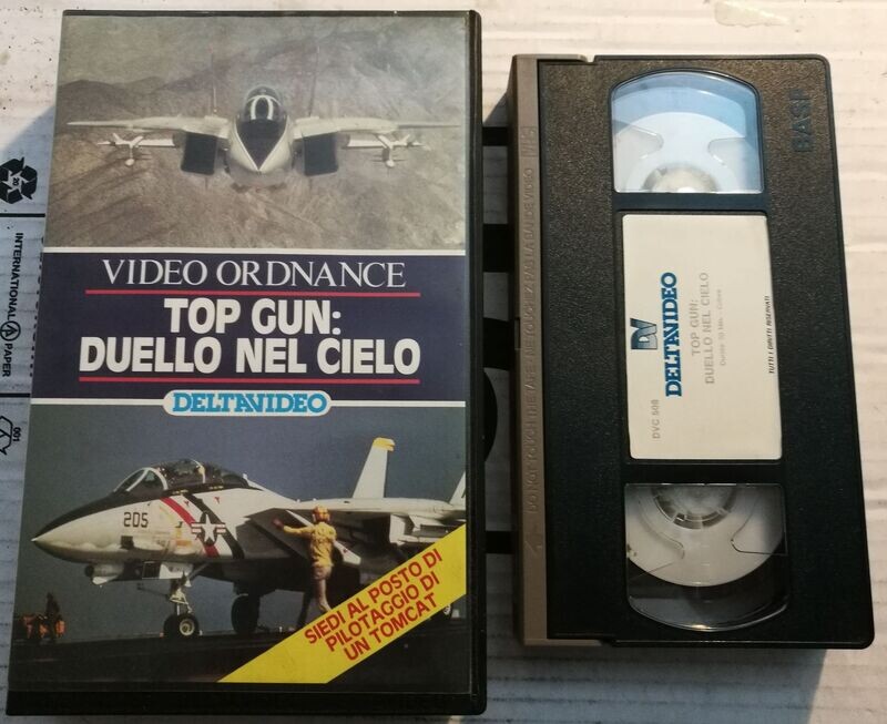 TeknoFilm - VHS –VIDEO ORDNANCE: TOP GUN  - DUELLO NEL CIELO di Paul Cardin (1985) - DELTAVIDEO (INEDITO IN DVD)