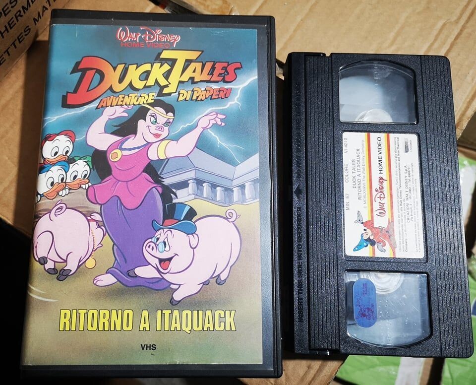 TeknoFilm - VHS – DUCK TALES AVVENTURE DI PAPERI: RITORNO A ITAQUACK di Alan Zaslove (1987) - WALT DISNEY (INEDITO IN DVD)