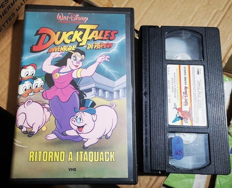 TeknoFilm - VHS – DUCK TALES AVVENTURE DI PAPERI: RITORNO A ITAQUACK di Alan Zaslove (1987) - WALT DISNEY (INEDITO IN DVD)