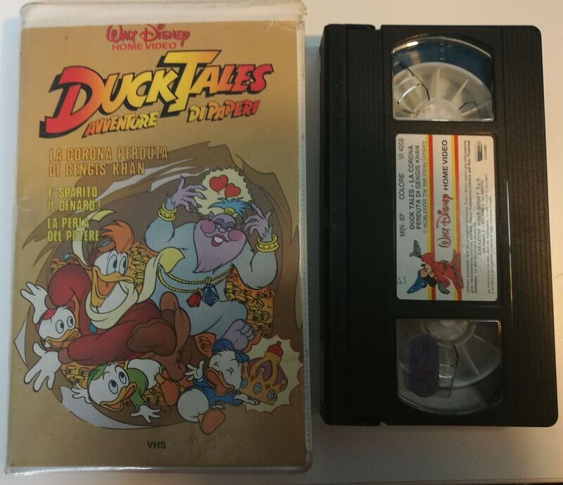 TeknoFilm - VHS – DUCK TALES AVVENTURE DI PAPERI: LA CORONA PERDUTA DI GENGIS KHAN di Alan Zaslove, Steve Clark, David Block (1987) - WALT DISNEY (INEDITO IN DVD) TeknoFilm - VHS – DUCK TALES AVVENTURE DI PAPERI: LA CORONA PERDUTA DI GENGIS KHAN di Alan Zaslove, Steve Clark, David Block (1987) - WALT DISNEY (INEDITO IN DVD)