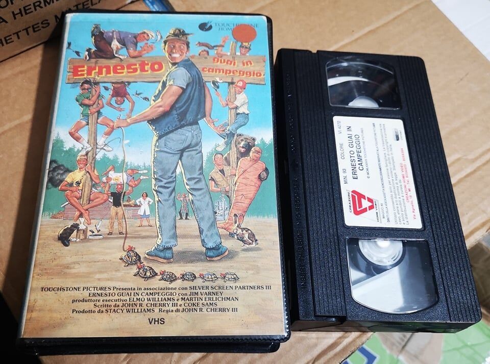 TeknoFilm - VHS – ERNESTO - GUAI IN CAMPEGGIO di John R. Cherry III (1987) - CREAZIONI HOME VIDEO