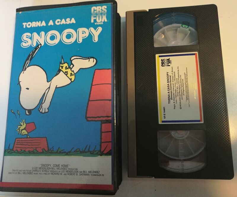 TeknoFilm - VHS – TORNA A CASA SNOOPY di Bill Melendez (1972) - CBS FOX (INEDITO IN DVD)