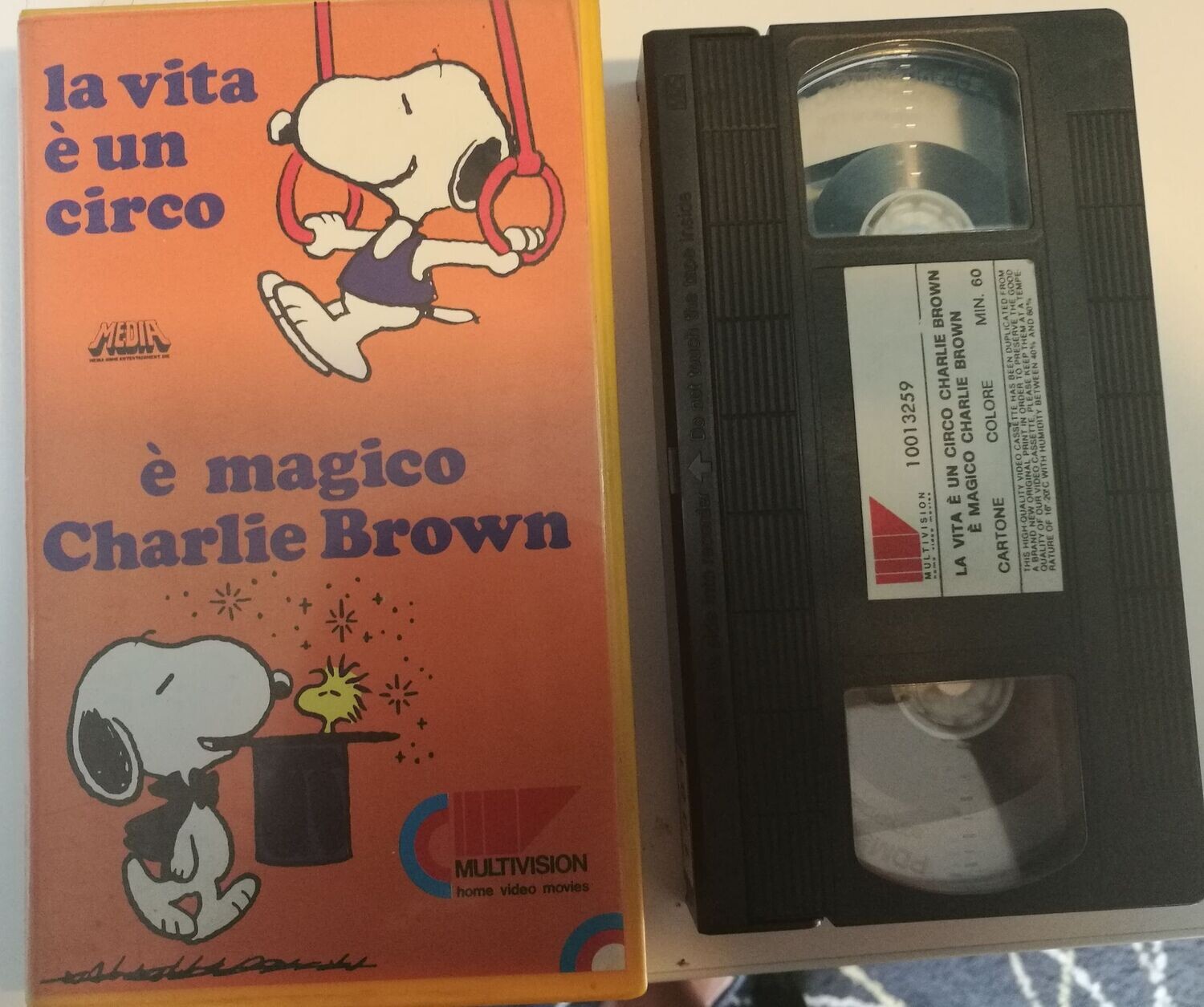 TeknoFilm - VHS – CHARLIE BROWN - LA VITA E' UN CIRCO/E' MAGICO… di Bill Melendez (1984) - MULTIVISION (INEDITO IN DVD)