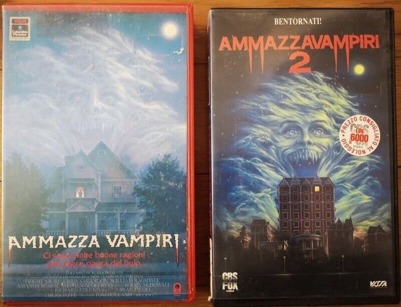 TeknoFilm - 2 VHS – AMMAZZAVAMPIRI - AMMAZZAVAMPIRI 2 di Tom Holland/Tommy Lee Wallace (1985-1988) - RCA/CBS FOX