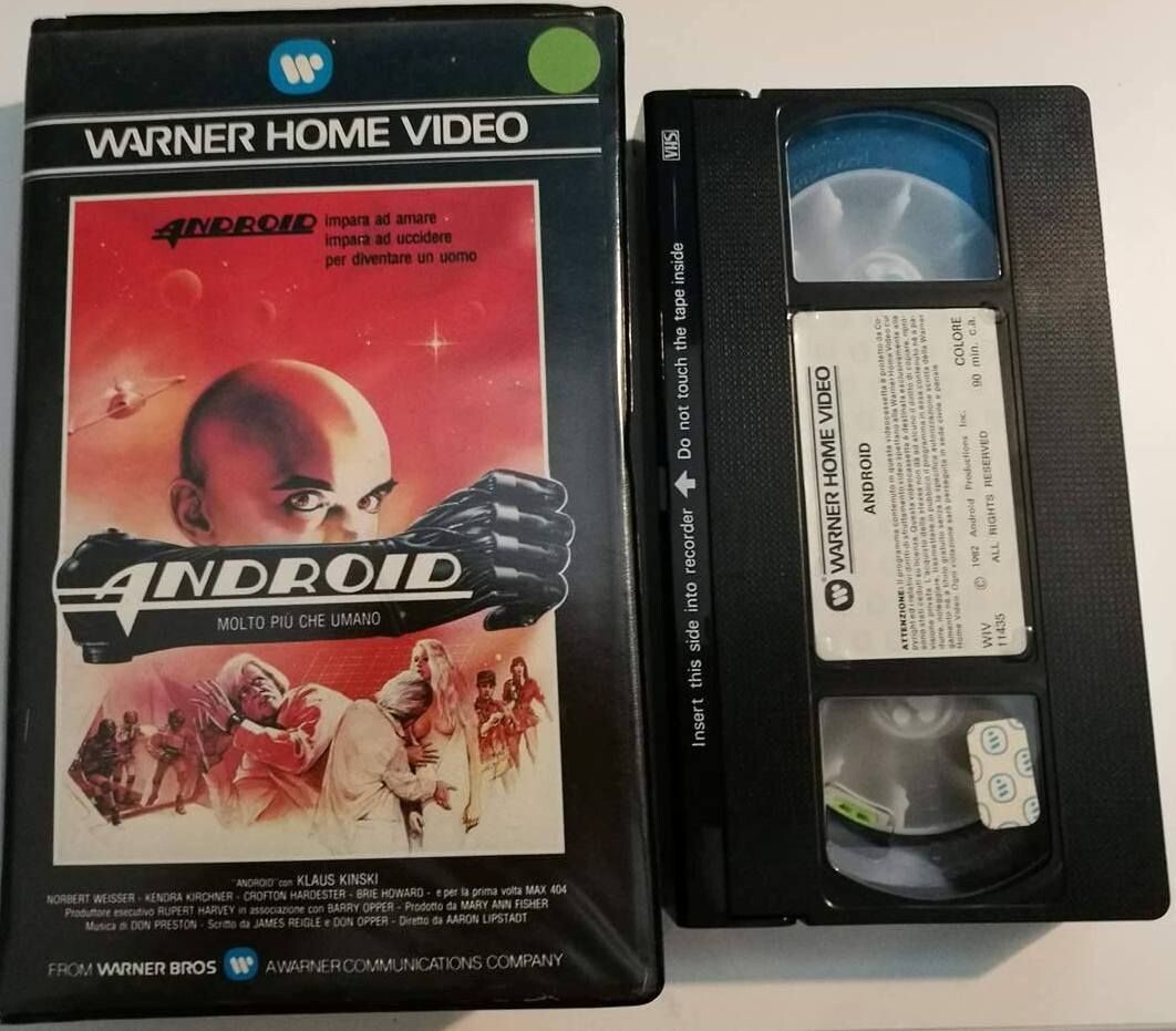 TeknoFilm - VHS – ANDROID - MOLTO PIU' CHE UMANO di Aaron Lipstadt (1986) - WARNER BROS (INEDITO IN DVD)