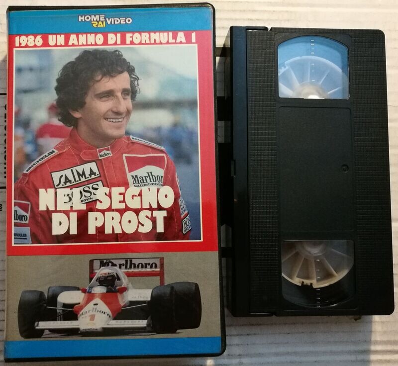 TeknoFilm - VHS – NEL SEGNO DI PROST - 1986 UN ANNO DI FORMULA 1 di A.A.V.V. (1983) - VIDEORAI (INEDITO IN DVD)