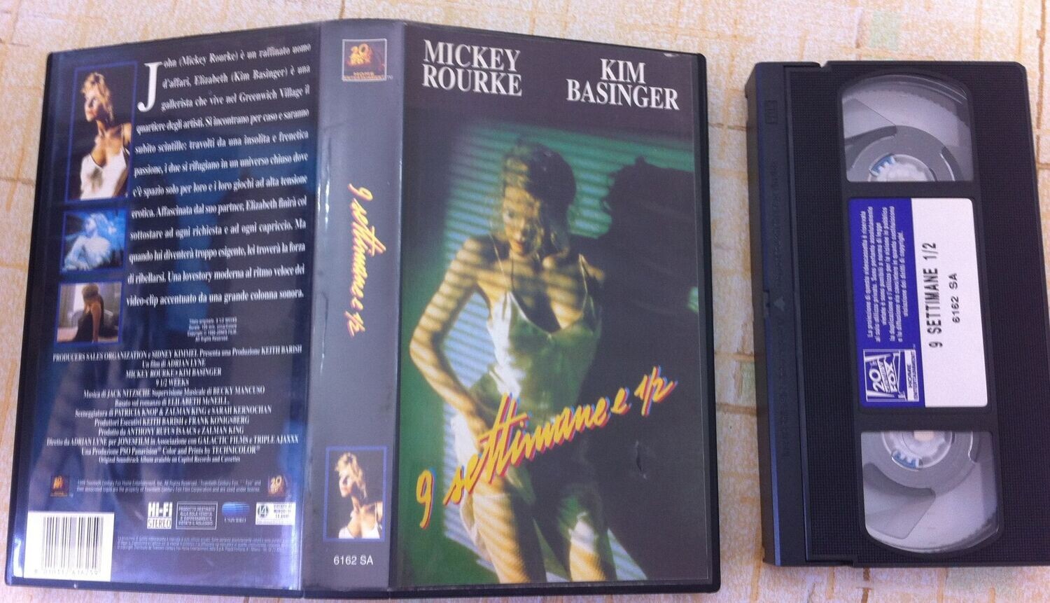 TeknoFilm - VHS – 9 SETTIMANE E 1/2 di Adrian Lyne (1986) - 20TH CENTURY FOX