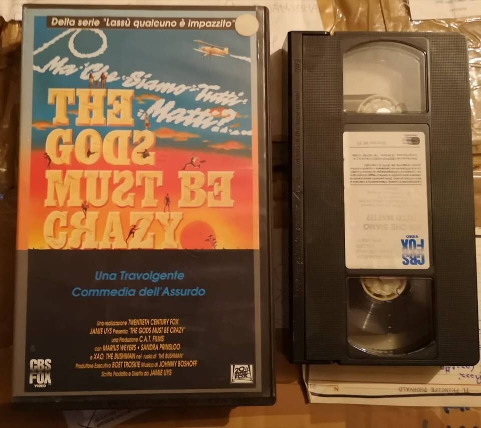 TeknoFilm - VHS – MA CHE SIAMO TUTTI MATTI - THE GODS MUST BE CRAZY di Jamie Uys (1980) - CBS FOX