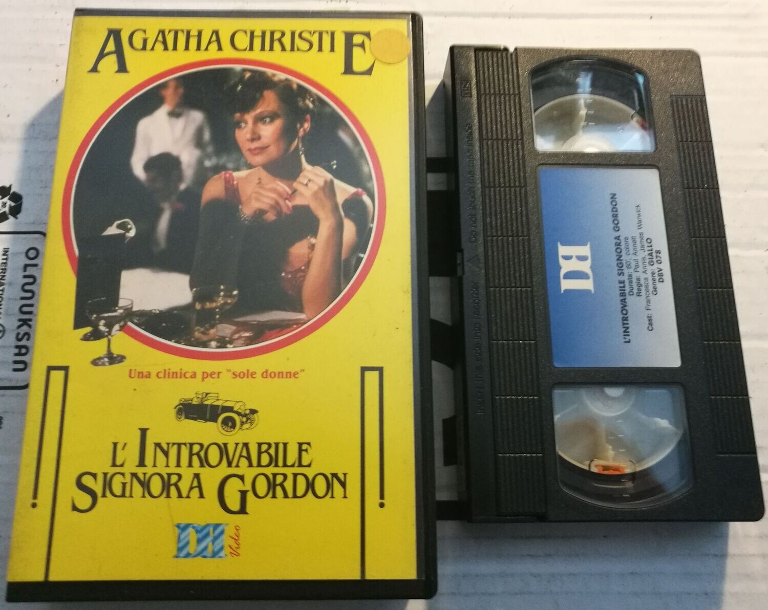 TeknoFilm - VHS – AGATHA CHRISTIE - L'INTROVABILE SIGNORA GORDON di Paul Annett (1982) - DB VIDEO