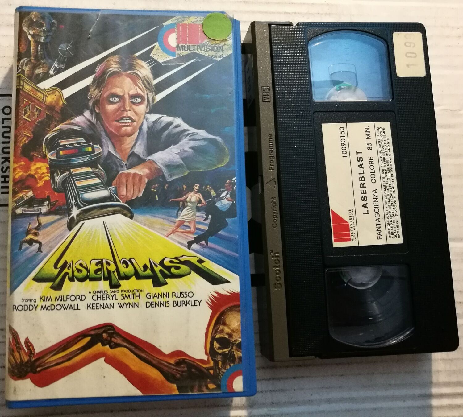 TeknoFilm - VHS – LASERBLAST - L'UOMO LASER di Michael Rae (1978) - MULTIVISION