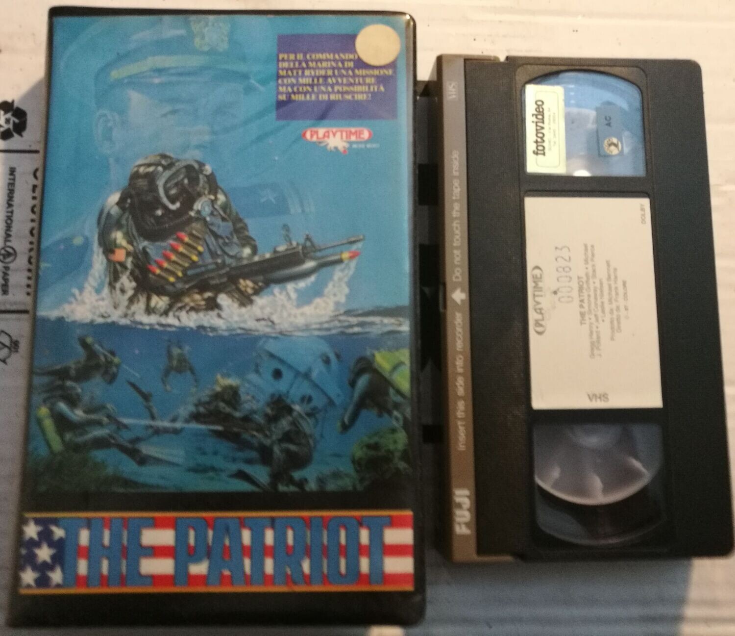 TeknoFilm - VHS – THE PATRIOT - PROGETTO MORTALE di Frank Harris (1986) - PLAYTIME