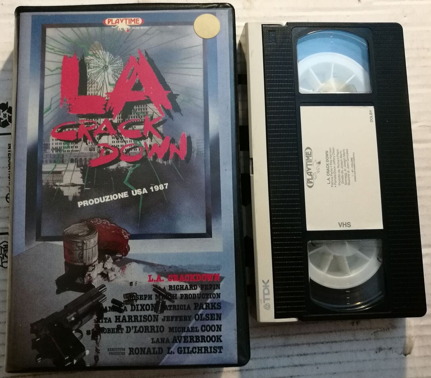 TeknoFilm - VHS – L.A. CRACK DOWN di Joseph Merhi (1987) - PLAYTIME