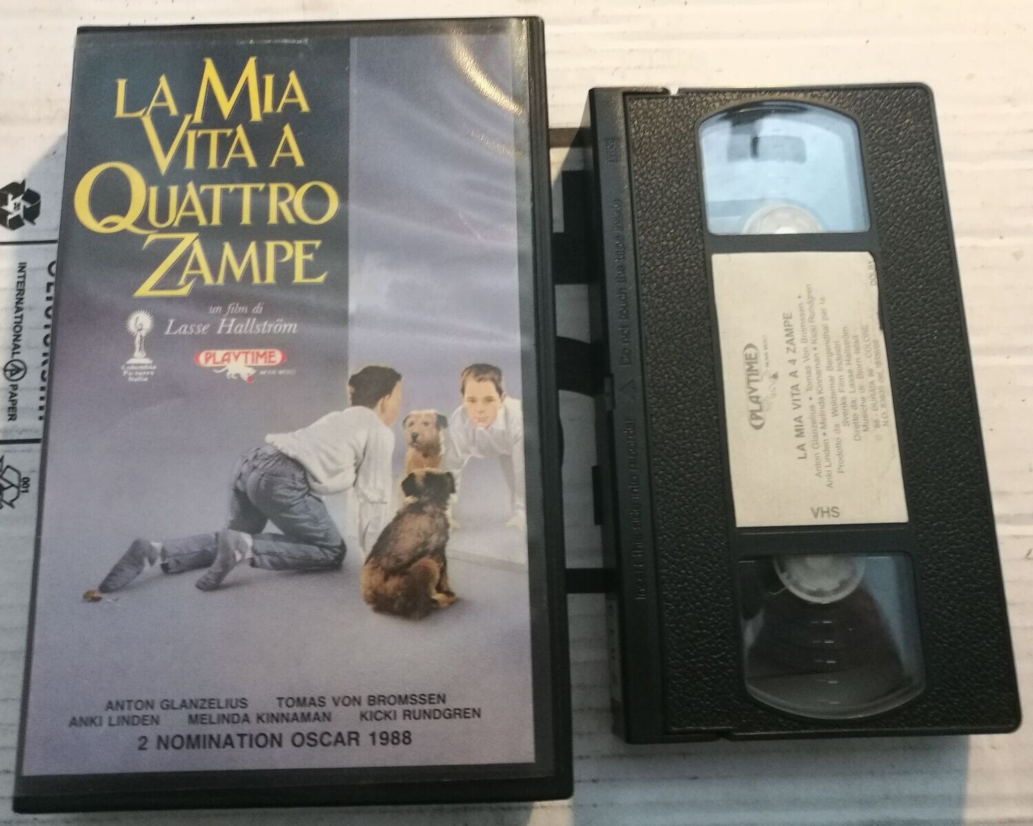 TeknoFilm - VHS – LA MIA VITA A QUATTRO ZAMPE di Lasse Hallström (1985) - PLAYTIME
