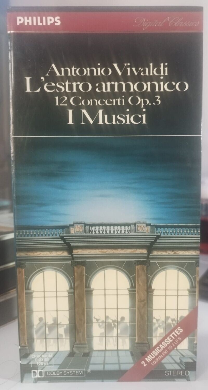 TeknoFilm - Box Cartonato 2 Musicassette (MC) - ANTONIO VIVALDI - 12 CONCERTI OP. 3 - I MUSICI (1983) - PHILIPS
