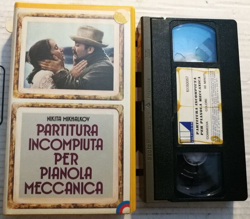 TeknoFilm - VHS - PARTITURA INCOMPIUTA PER PIANOLA MECCANICA di Nikita Mikhalkov (1976) - MULTIVISION (INEDITO IN DVD)
