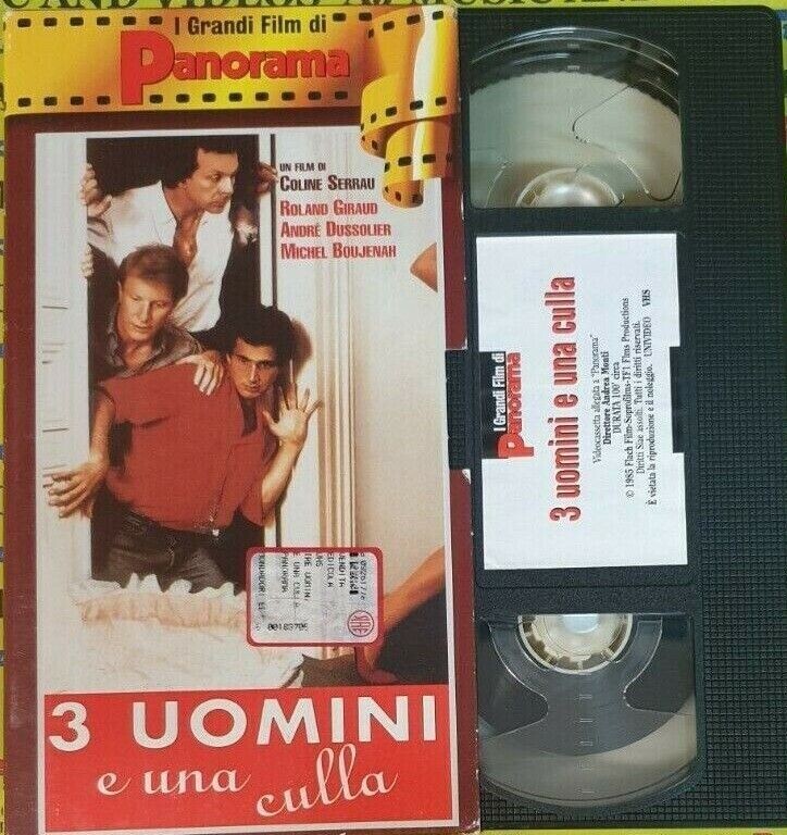 TeknoFilm - VHS - 3 UOMINI E UNA CULLA di Coline Serreau (1985) - PANORAMA (INEDITO IN DVD)
