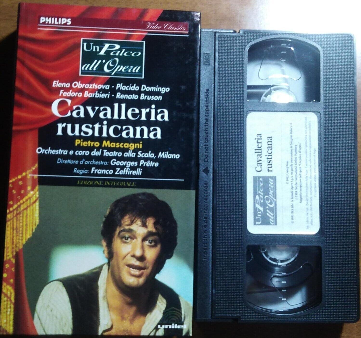 TeknoFilm -  VHS Box Cart. UN PALCO ALL'OPERA Pietro Mascagni - LA CAVALLERIA RUSTICANA - FABBRI EDITORI (INEDITO IN DVD)