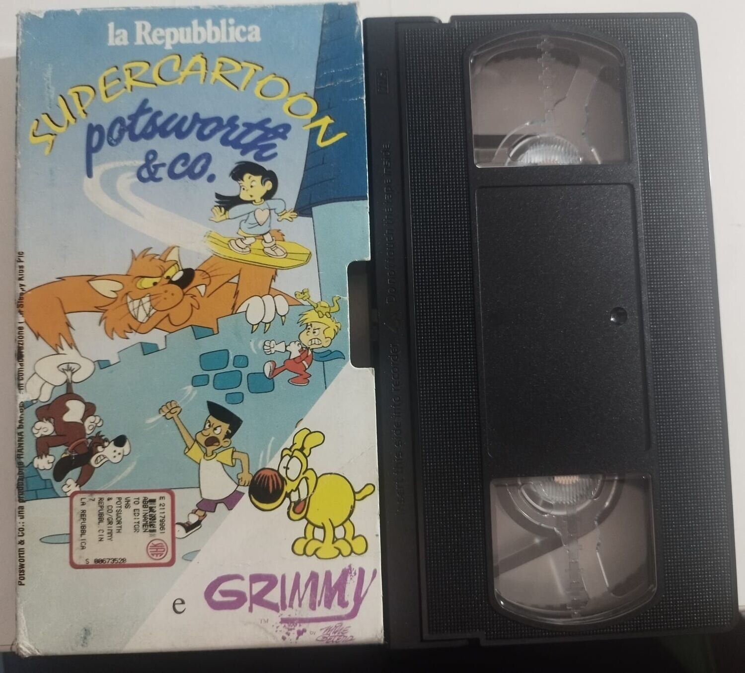 TeknoFilm - VHS - SUPERCARTOON: POTSWORTH & CO. + GRIMMY di A.A.V.V. (1991) - LA REPUBBLICA (INEDITO IN DVD)