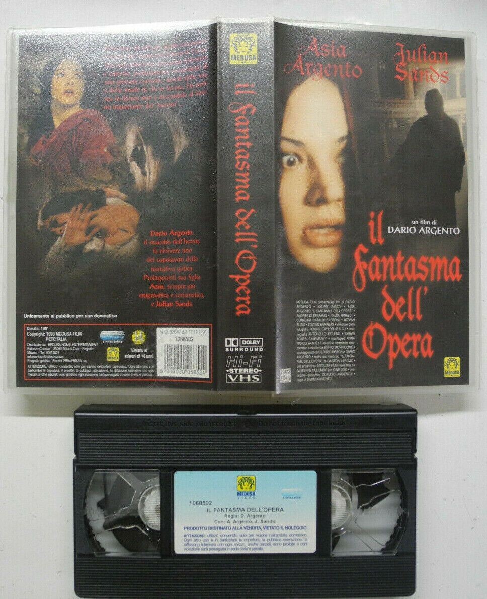 TeknoFilm - VHS - IL FANTASMA DELL'OPERA di Dario Argento (1981) - MEDUSA
