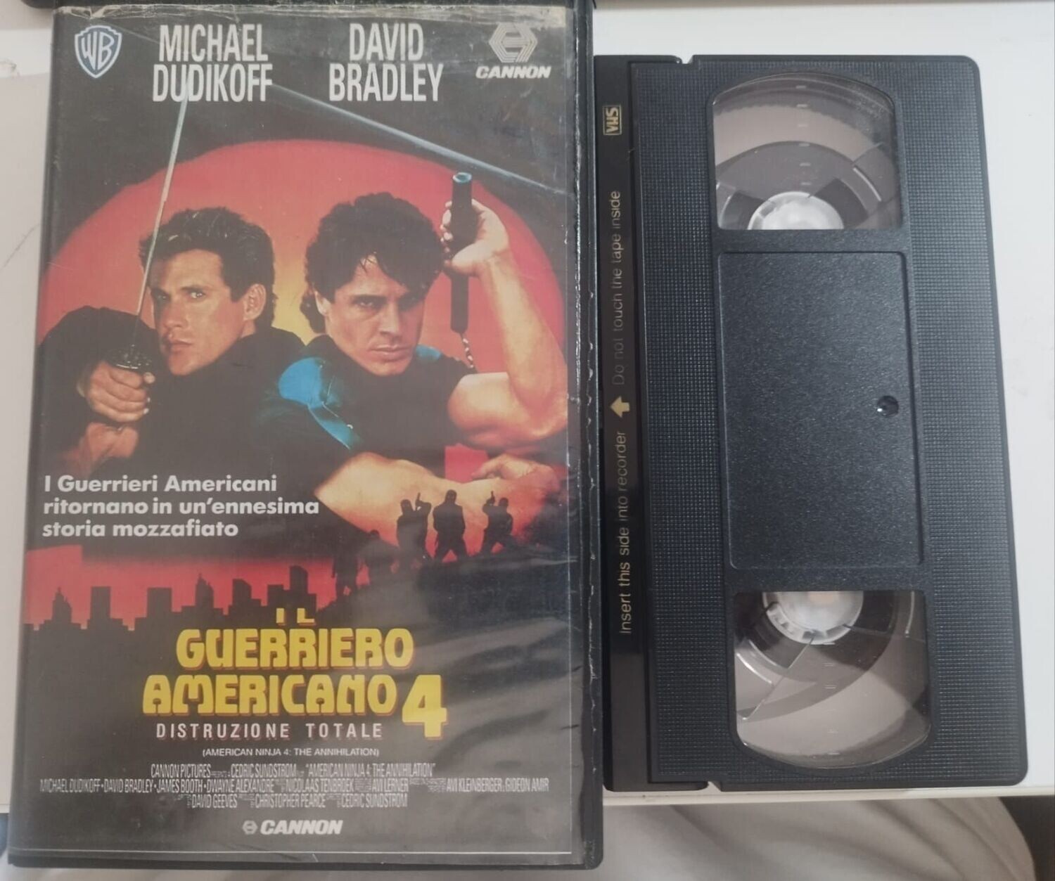 TeknoFilm - VHS - IL GUERRIERO AMERICANO 4 - DISTRUZIONE TOTALE di Cedric Sundstrom (1991) - WARNER BROS (INEDITO IN DVD)