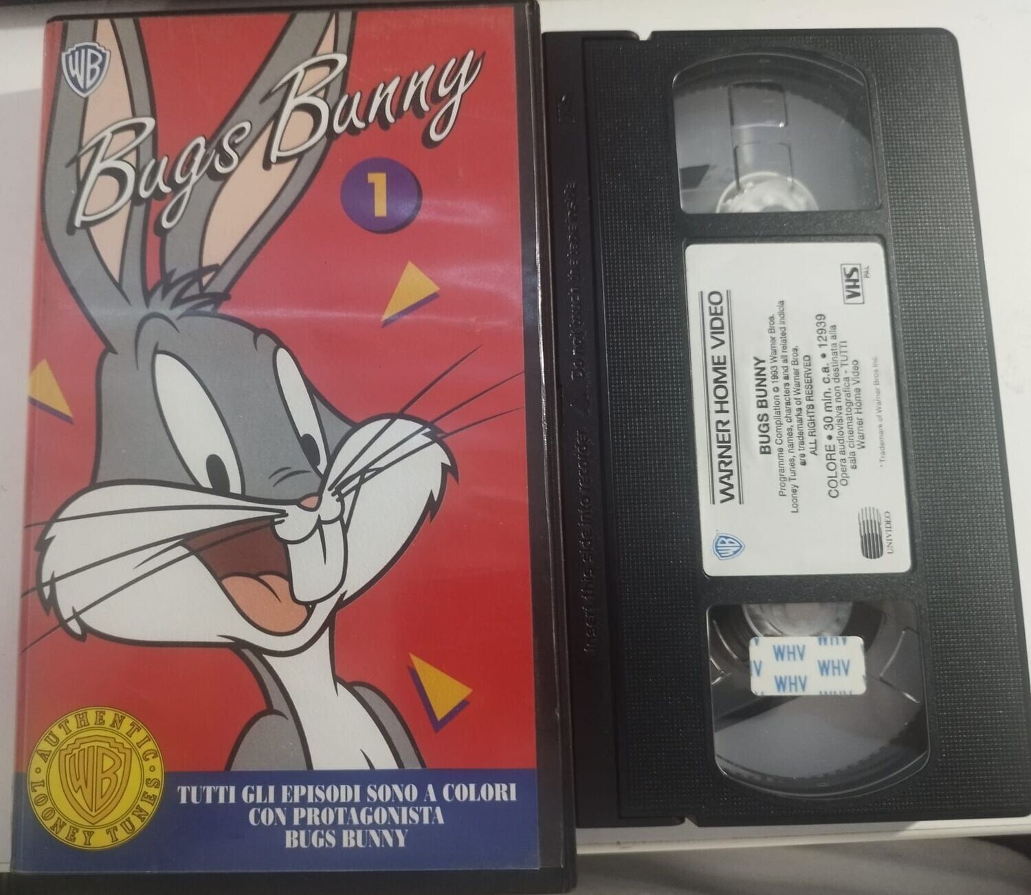 TeknoFilm - VHS - BUGS BUNNY 1 di A.A.V.V. (1993) - WARNER BROS (INEDITO IN DVD)