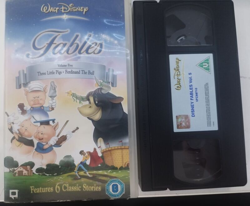 VHS - FABLES Vol. 05 (Lingua Inglese) di A.A.V.V. (1991) - WALT DISNEY
 (INEDITO IN DVD)