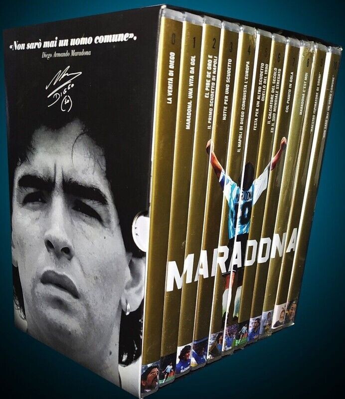 TeknoFilm - 10 DVD – MARADONA - NON SARO' MAI UN UOMO COMUNE di Gianni Minà - GAZZETTA DELLO SPORT