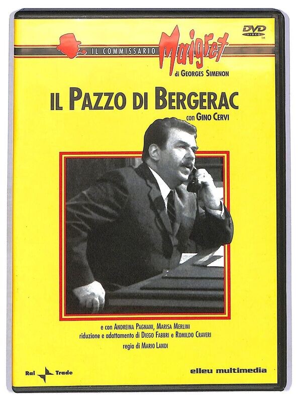 TeknoFilm - DVD - Le inchieste del commissario Maigret - IL PAZZO DI BERGERAC di Mario Landi (1972) - ELLE U MULTIMEDIA