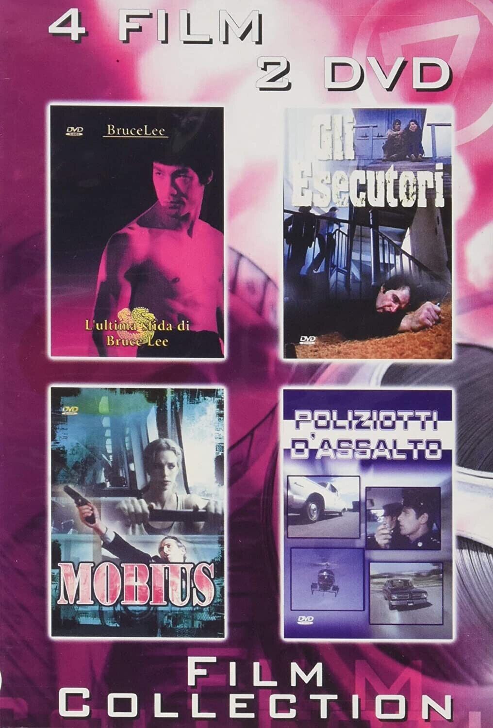 TeknoFilm - 2 DVD (4 Film) Bruce Lee: L'Ultima Sfida + Gli Esecutori + Mobius + Poliziotti D'Assalto - QUINTO PIANO