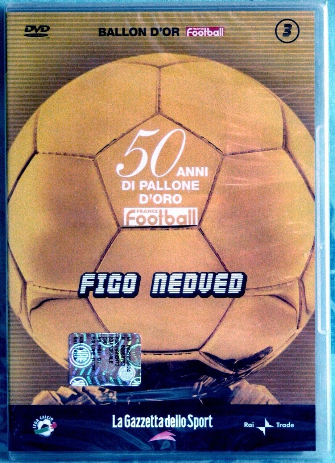 TeknoFilm - DVD - France football: 50 ANNI DI PALLONE D'ORO Vol. 03 - FIGO -  NEDVED (2005) - GAZZETTA DELLO SPORT