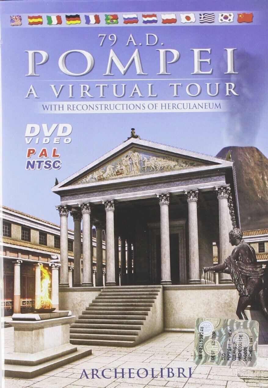 TeknoFilm - DVD (PAL + NTSC) - 79 A.D. POMPEI - A VIRTUAL TOUR WITH RECONSTRUCTIONES OF HERCULANEUM - ARCHEOLIBRI