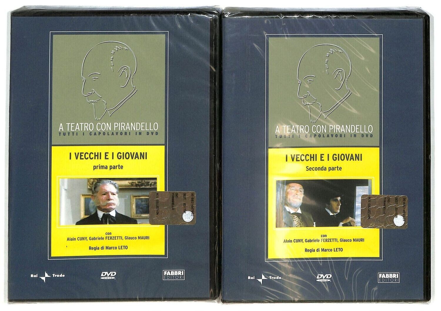 TeknoFilm - 2 DVD - A teatro con Pirandello - I VECCHI E I GIOVANI (1° e 2° parte) di Marco Leto (1978) - FABBRI EDITORI