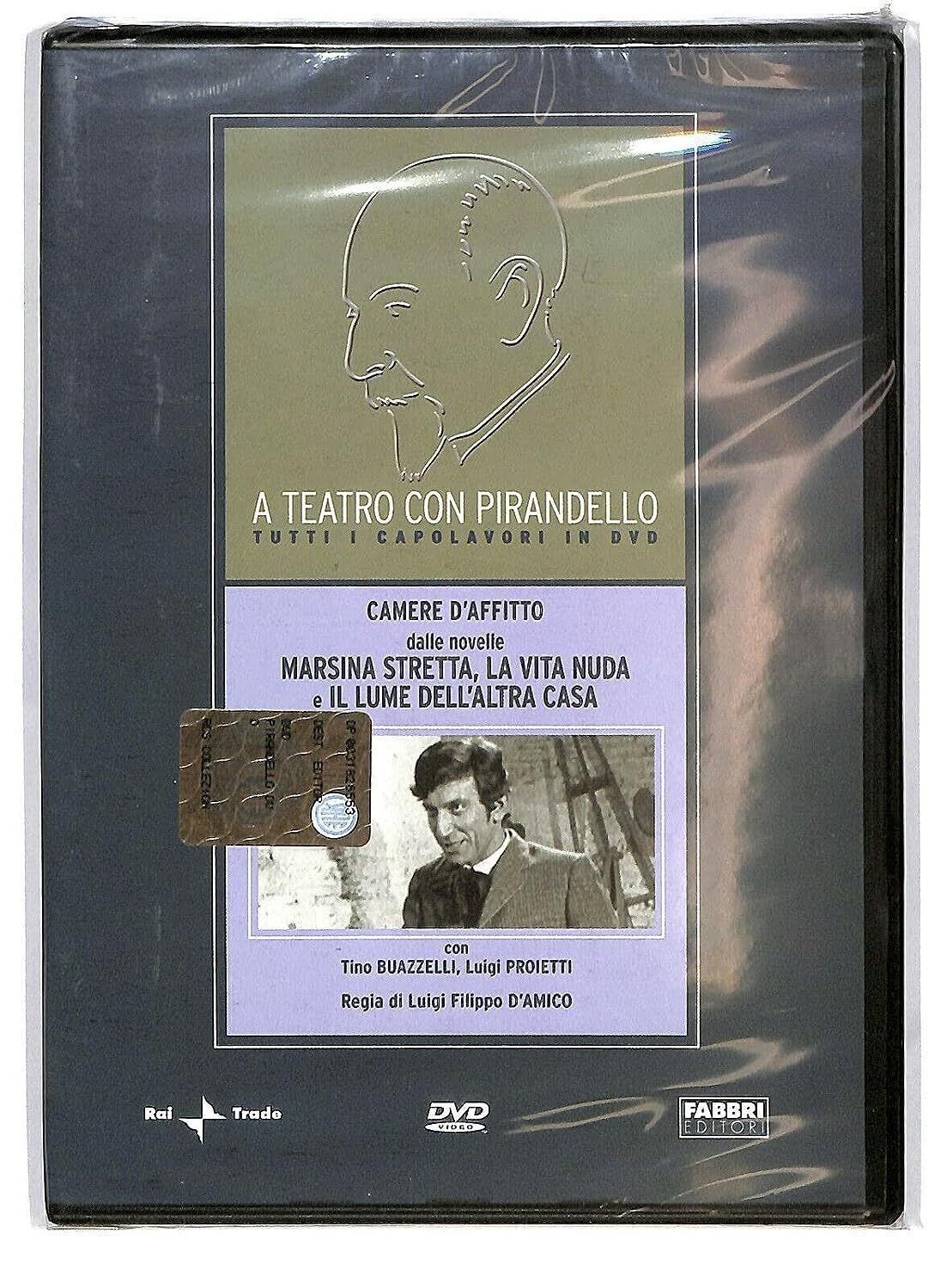 TeknoFilm - DVD - A teatro con Pirandello - CAMERE D'AFFITTO (Dalle novelle Marsina stretta, La vita nuda e Il lume dell'altra casa) di Luigi Filippo D'amico (1968) - FABBRI EDITORI