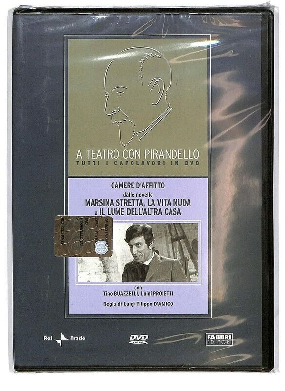 TeknoFilm - DVD - A teatro con Pirandello - CAMERE D'AFFITTO (Dalle novelle Marsina stretta, La vita nuda e Il lume dell'altra casa) di Luigi Filippo D'amico (1968) - FABBRI EDITORI TeknoFilm - DVD - A teatro con Pirandello - CAMERE D'AFFITTO (Dalle novelle Marsina stretta, La vita nuda e Il lume dell'altra casa) di Luigi Filippo D'amico (1968) - FABBRI EDITORI