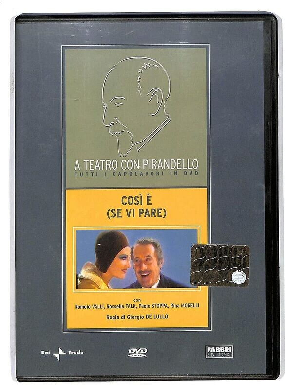TeknoFilm - DVD - A teatro con Pirandello - COSI' E' (SE VI PARE) di Giorgio De Lullo (1974) - FABBRI EDITORI
