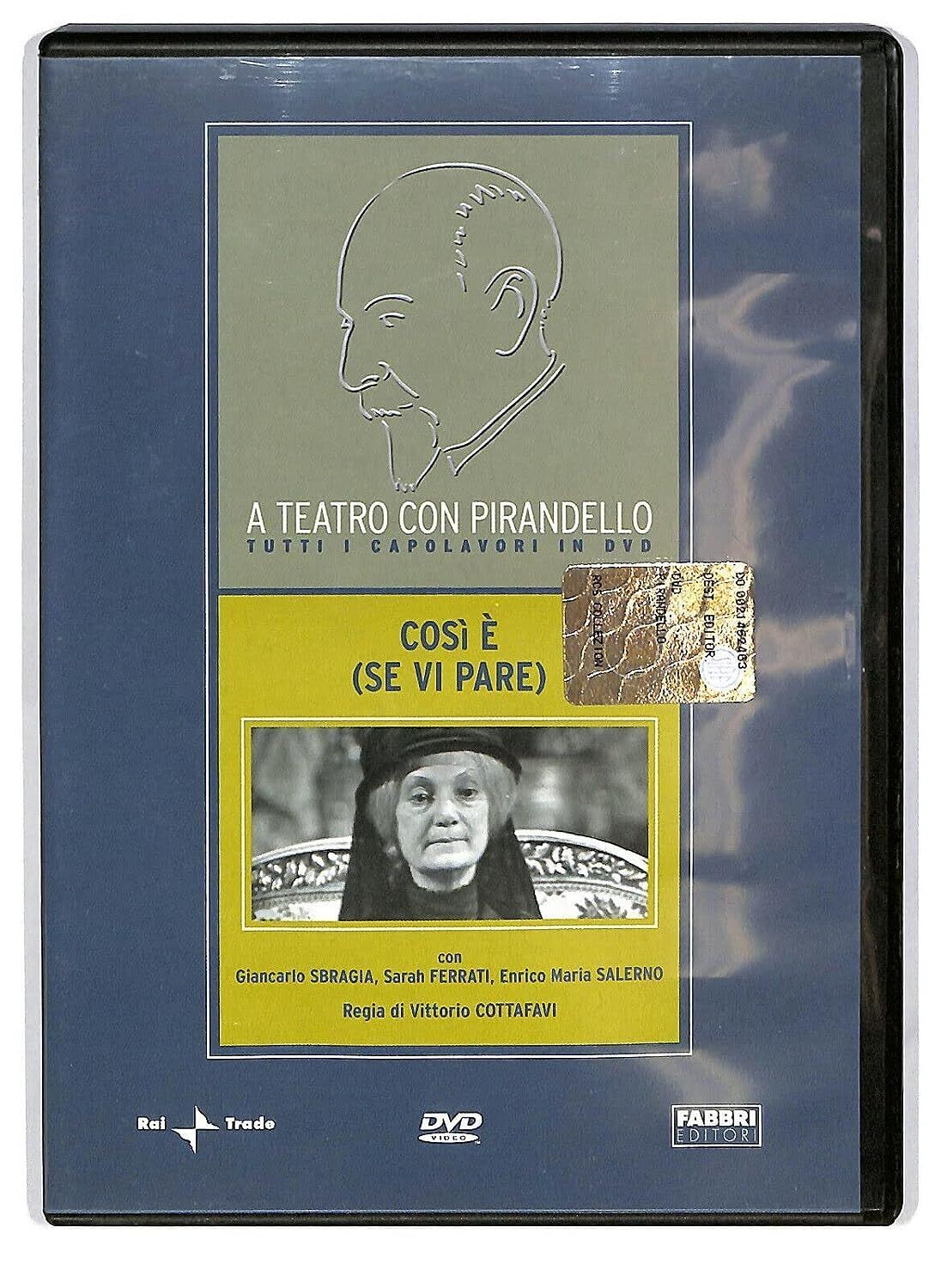 TeknoFilm - DVD - A teatro con Pirandello - COSI' E' (SE VI PARE) di Vittorio Cottafavi (1964) - FABBRI EDITORI
