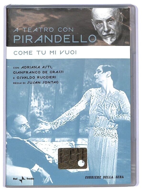 TeknoFilm - DVD - A teatro con Pirandello - COME TU MI VUOI di Susan Sontag (1981) - CORRIERE DELLA SERA