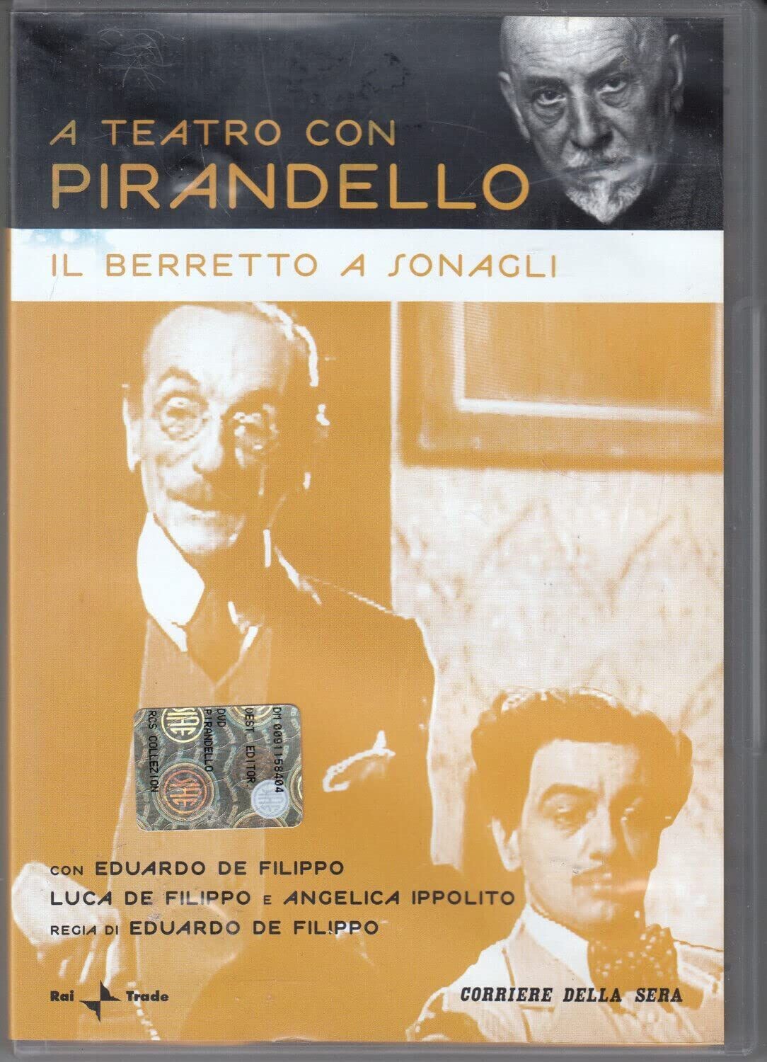 TeknoFilm - DVD - A teatro con Pirandello - IL BERRETTO A SONAGLI di Eduardo De Filippo (1977) - CORRIERE DELLA SERA