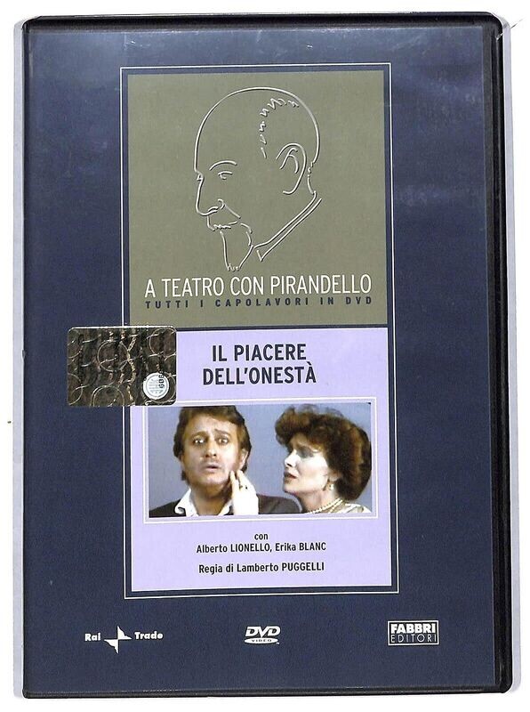 TeknoFilm - DVD - A teatro con Pirandello - IL PIACERE DELL'ONESTA' di Lamberto Puggelli (1982) - FABBRI EDITORI