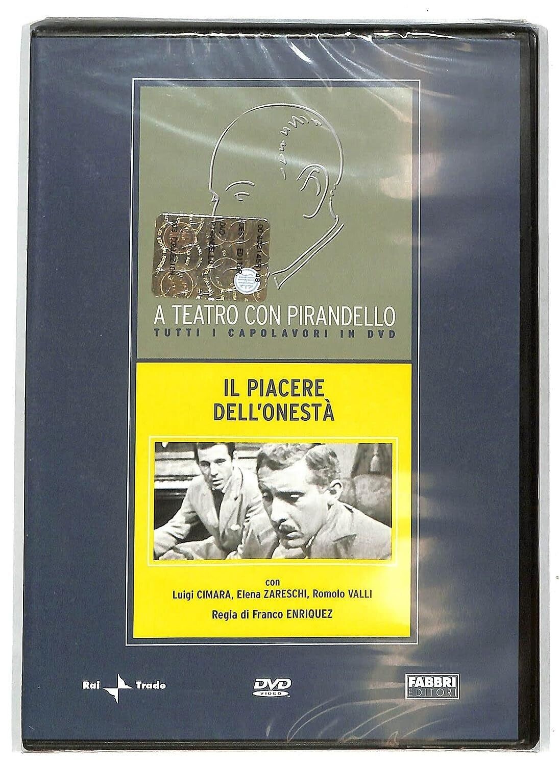 TeknoFilm - DVD - A teatro con Pirandello - IL PIACERE DELL'ONESTA' di Franco Enriquez (1954) - FABBRI EDITORI