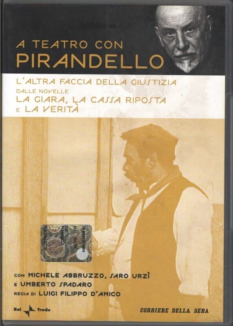 TeknoFilm - DVD - A teatro con Pirandello - L'ALTRA FACCIA DELLA GIUSTIZIA (Dalle novelle La giara, La cassa riposta e La verità) di Luigi Filippo D'amico (1968) - CORRIERE DELLA SERA