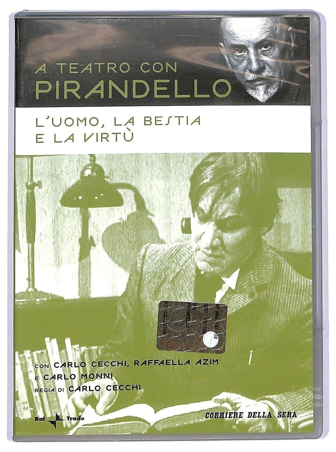 TeknoFilm - DVD - A teatro con Pirandello - L'UOMO LA BESTIA E LA VIRTU' di Carlo Cecchi (1991) - CORRIERE DELLA SERA