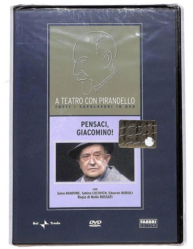 TeknoFilm - DVD - A teatro con Pirandello - PENSACI, GIACOMINO! di Nello Rossati (1986) - FABBRI EDITORI TeknoFilm - DVD - A teatro con Pirandello - PENSACI, GIACOMINO! di Nello Rossati (1986) - FABBRI EDITORI