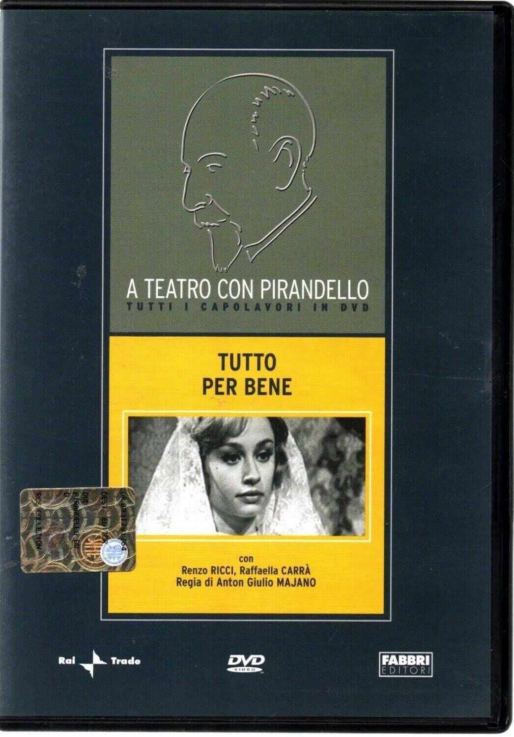 TeknoFilm - DVD - A teatro con Pirandello - TUTTO PER BENE di Anton Giulio Majano (1966) - FABBRI EDITORI
