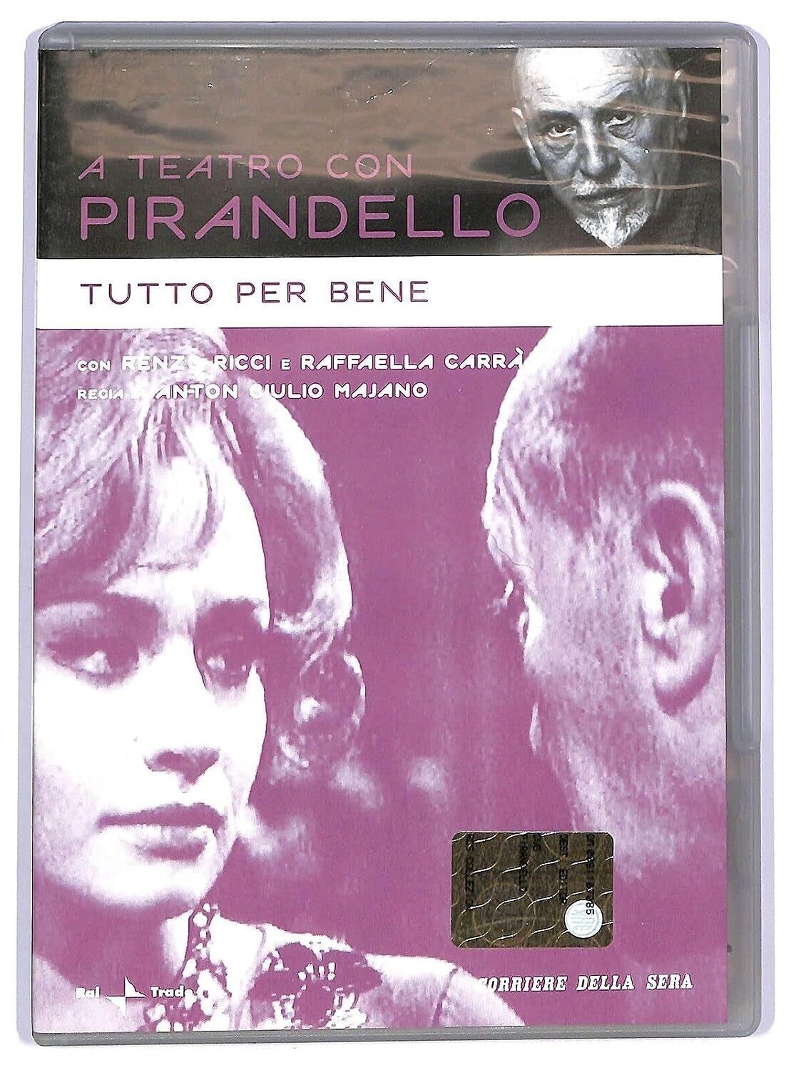 TeknoFilm - DVD - A teatro con Pirandello - TUTTO PER BENE di Anton Giulio Majano (1966) - CORRIERE DELLA SERA