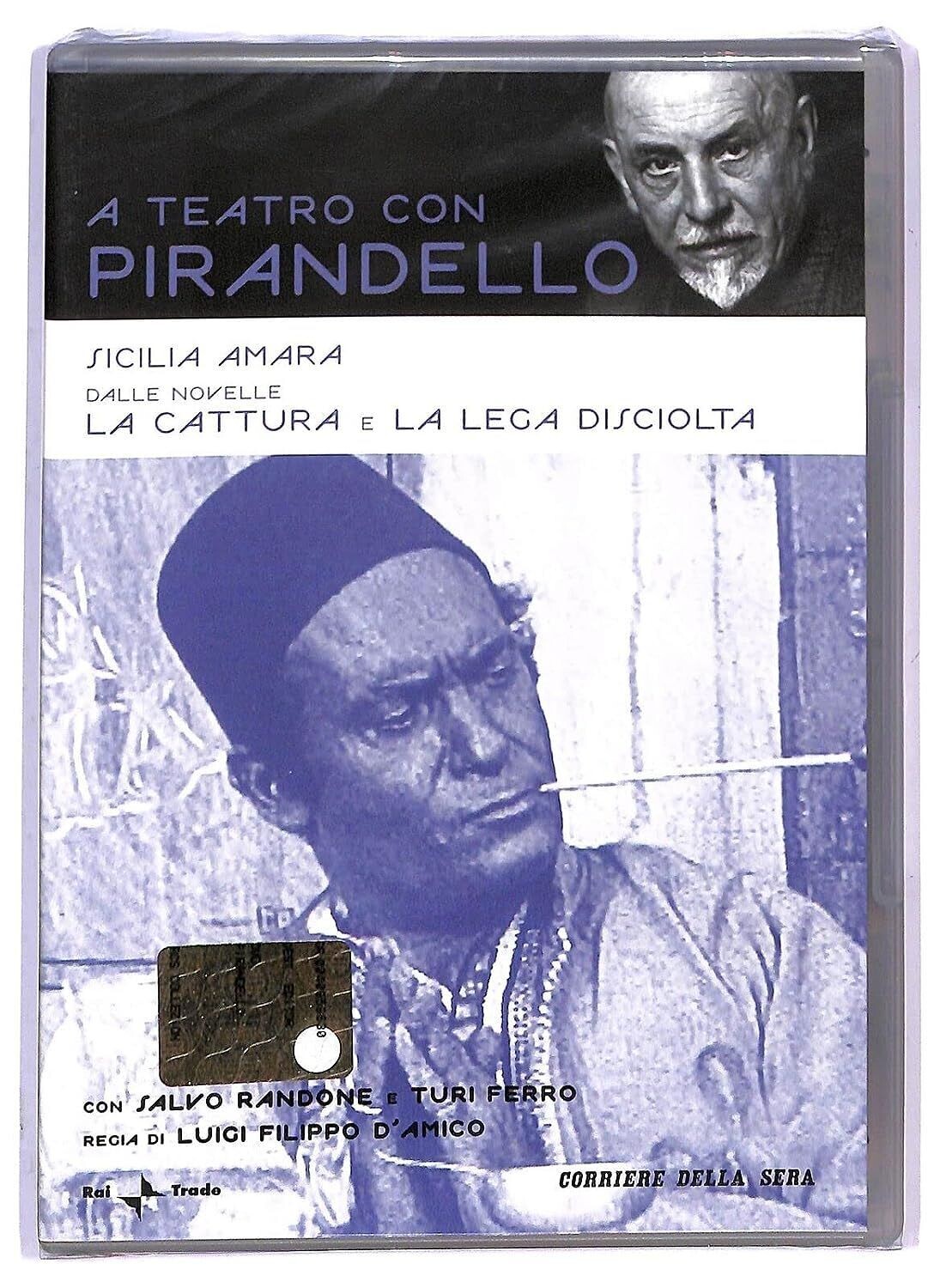 TeknoFilm - DVD - A teatro con Pirandello - SICILIA AMARA (Dalle novelle La cattura e La lega disciolta) di Luigi Filippo D'Amico (1968) - CORRIERE DELLA SERA