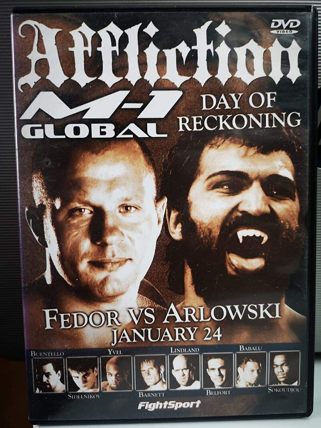TeknoFilm - DVD – AFFLICTION - DAY OF RECKONING (Ling.Ingl./Fra.) - FEDOR VS ARLOWSKI 2009 - M1 GLOBAL